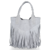 Dámská kabelka shopper bag Vittoria Gotti světle šedá VPOS9